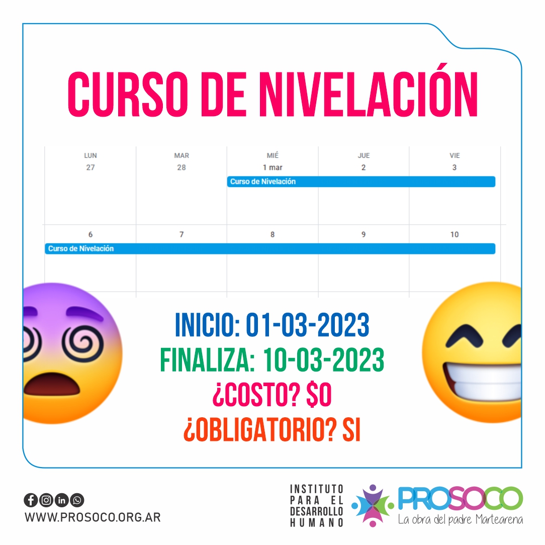 Curso de Nivelación del IPDH Nº8212