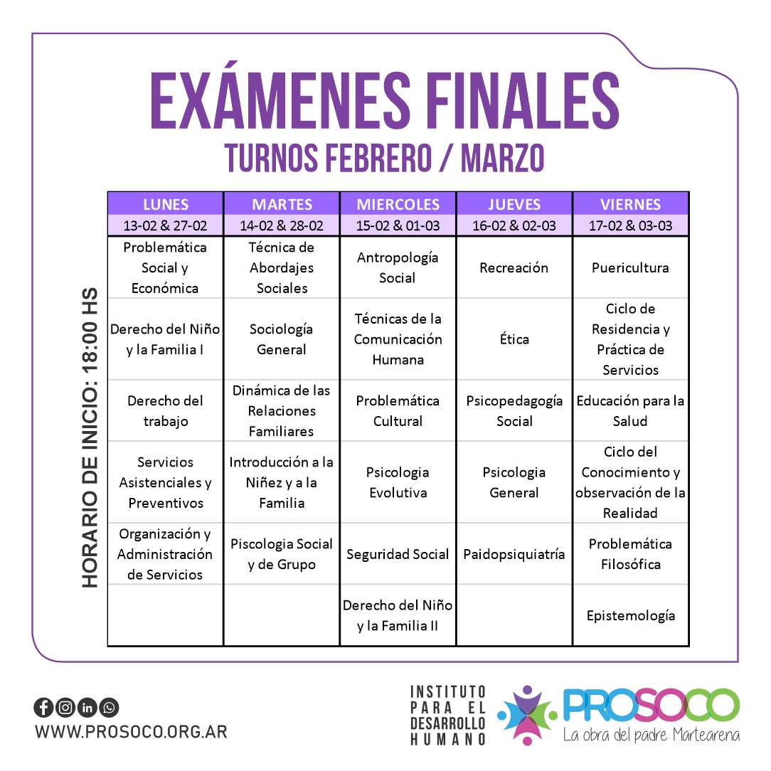 Ya comenzaron las mesas de examen Febrero-Marzo 2023